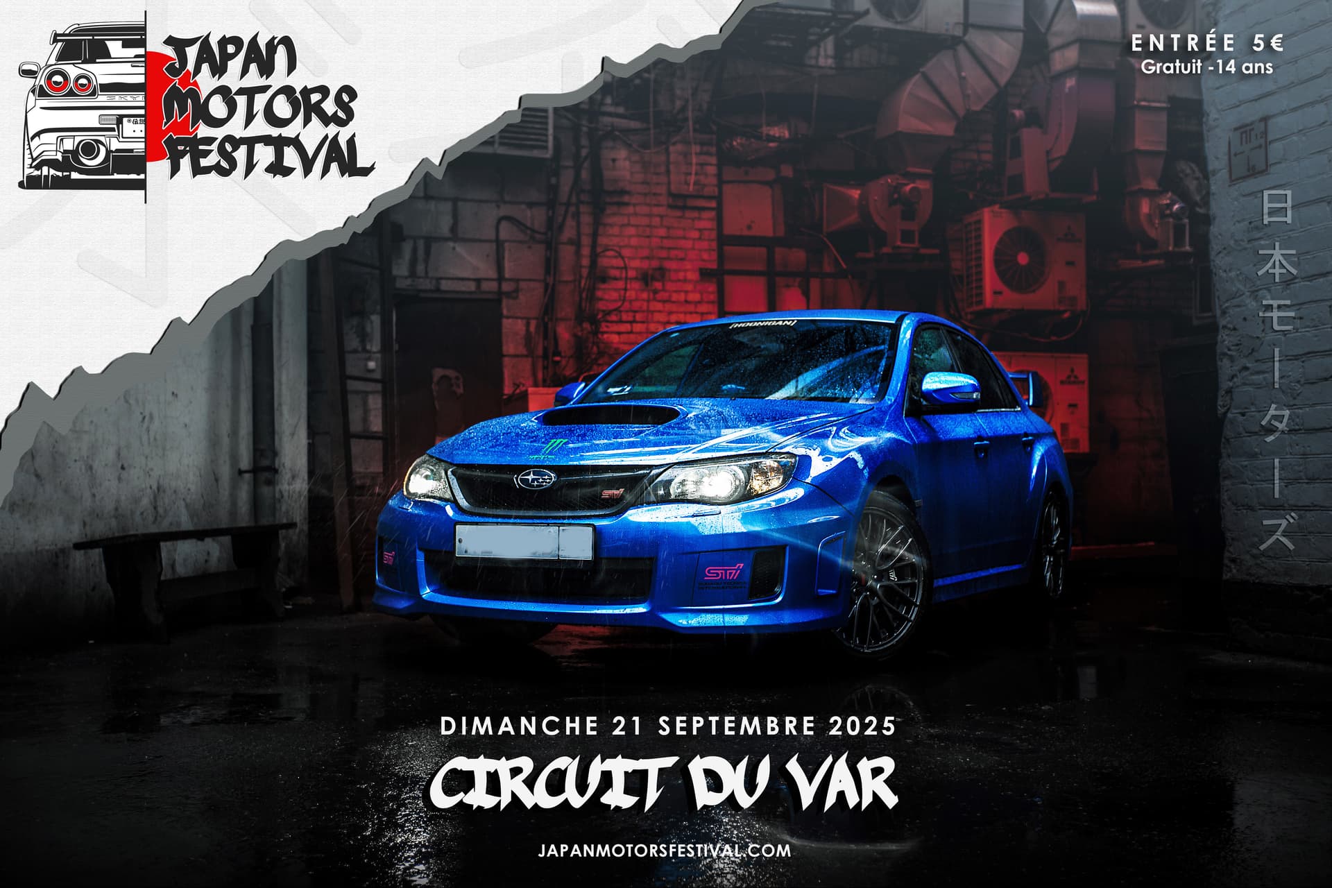Affiche officielle du Japan Motors Festival au Circuit du Var
