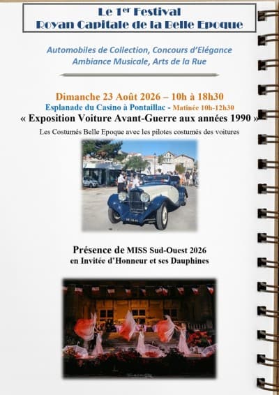 Royan Belle Époque 2026 - Exposition et concours d'élégance de véhicules anciens