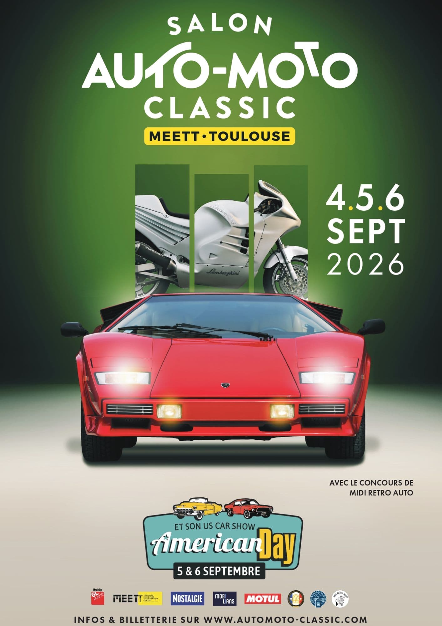 Affiche du Salon Auto Moto Classic Toulouse 2026
